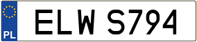 Trailer License Plate